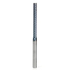 Amana Tool 48054-B High Performance Burr End 1/4 D X 2-1/8 CH X 1/4 SHK X 4 Inch Long SC Fiberglass And Composite Cutting AlTiN Coated Router Bit