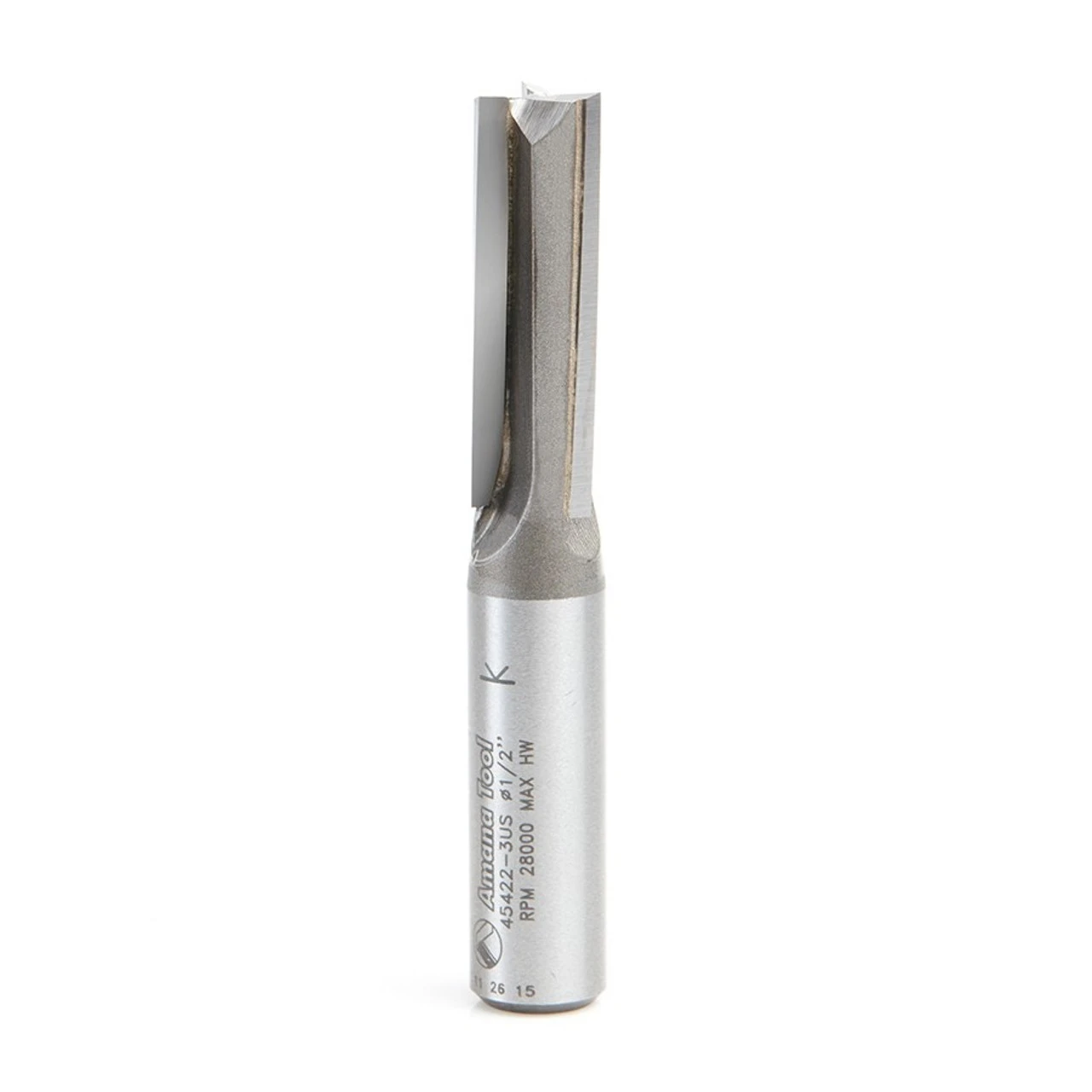 Amana Tool 45422-3US Carbide Tipped High Production 3 Deg Up-Shear Straight Plunge 1/2 D X 1-1/2 Inch CH X 1/2 SHK Router Bit 3 Amana Tool 45422-3US Carbide Tipped High Production 3 Deg Up-Shear Straight Plunge 1/2 D X 1-1/2 Inch CH X 1/2 SHK Router Bit