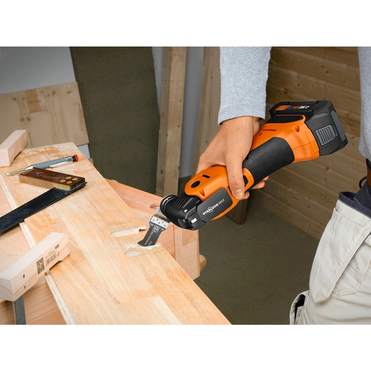 FEIN 71293661090 NEW AmpShare MultiMaster AMM700 Max Kit AS, Cordless Oscillating Multi-Tool With 2x 4 Ah Procore Batteries, Charger, And Full Accessory Kit In L-Box 4 FEIN 71293661090 NEW AmpShare MultiMaster AMM700 Max Kit AS, Cordless Oscillating Multi-Tool With 2x 4 Ah Procore Batteries, Charger, And Full Accessory Kit In L-Box - Image 2