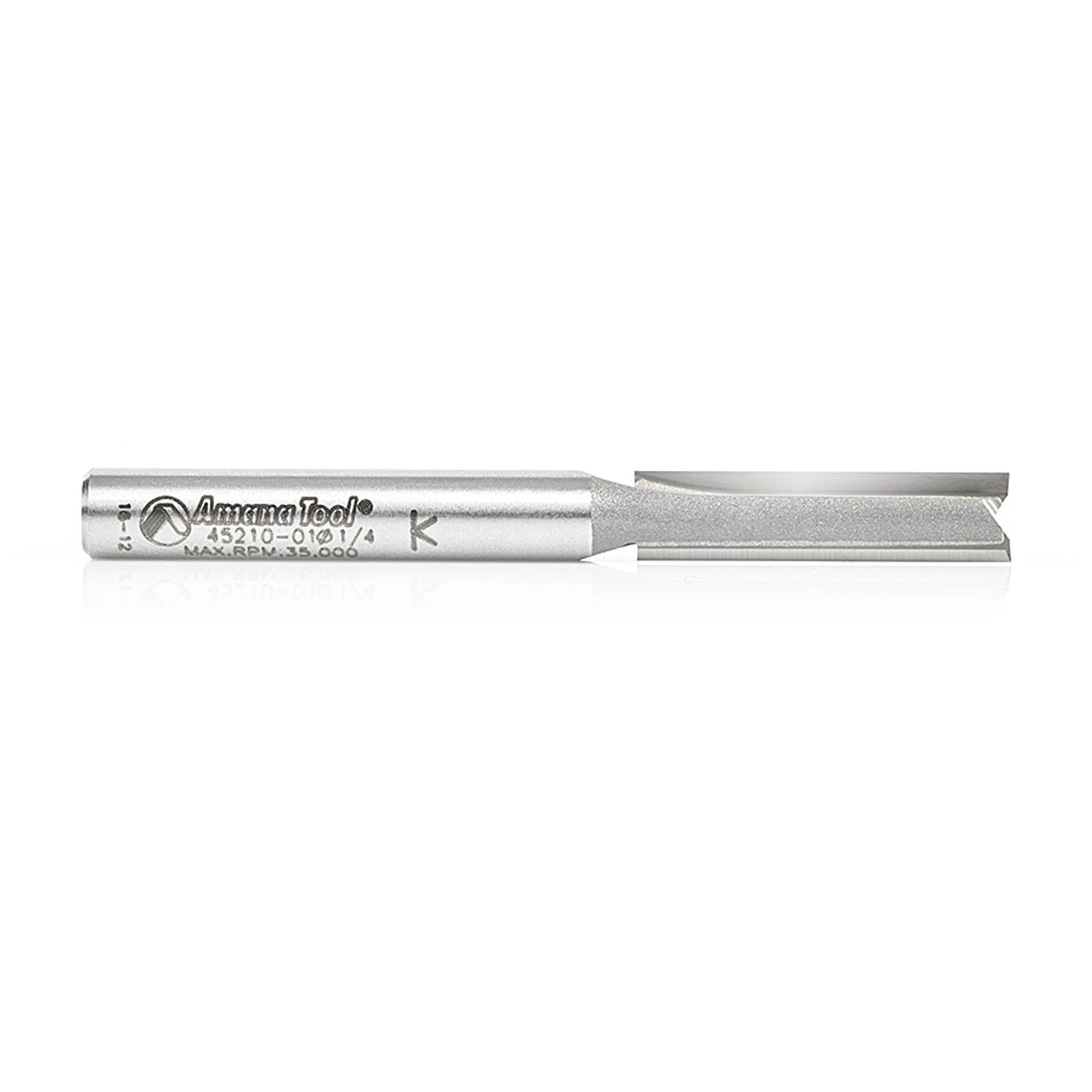 Amana Tool 45210-01 Carbide Tipped Straight Plunge High Production 1/4 D X 1 CH X 1/4 SHK X 2-1/2 Inch Long Router Bit 4 Amana Tool 45210-01 Carbide Tipped Straight Plunge High Production 1/4 D X 1 CH X 1/4 SHK X 2-1/2 Inch Long Router Bit - Image 2