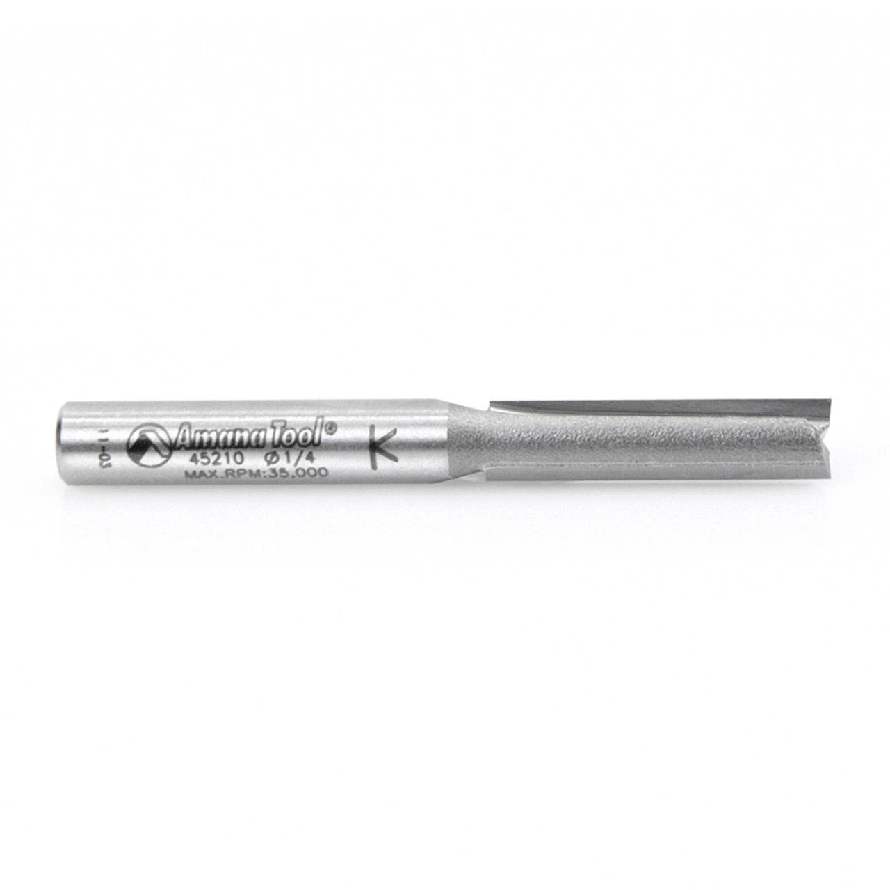 Amana Tool 45210 Carbide Tipped Straight Plunge High Production 1/4 D X 1 CH X 1/4 SHK X 2-1/4 Inch Long Router Bit 4 Amana Tool 45210 Carbide Tipped Straight Plunge High Production 1/4 D X 1 CH X 1/4 SHK X 2-1/4 Inch Long Router Bit - Image 2