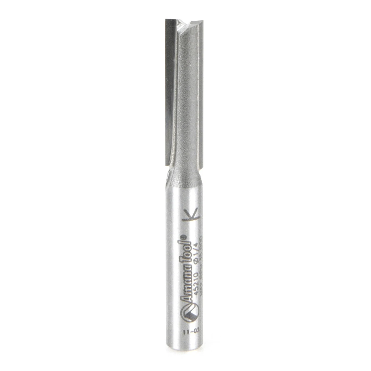 Amana Tool 45210 Carbide Tipped Straight Plunge High Production 1/4 D X 1 CH X 1/4 SHK X 2-1/4 Inch Long Router Bit 6 Amana Tool 45210 Carbide Tipped Straight Plunge High Production 1/4 D X 1 CH X 1/4 SHK X 2-1/4 Inch Long Router Bit - Image 4