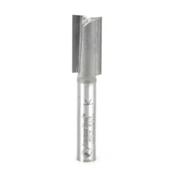 Amana Tool 45216 Carbide Tipped Straight Plunge High Production 3/8 D X 3/4 CH X 1/4 SHK X 2 Inch Long Router Bit