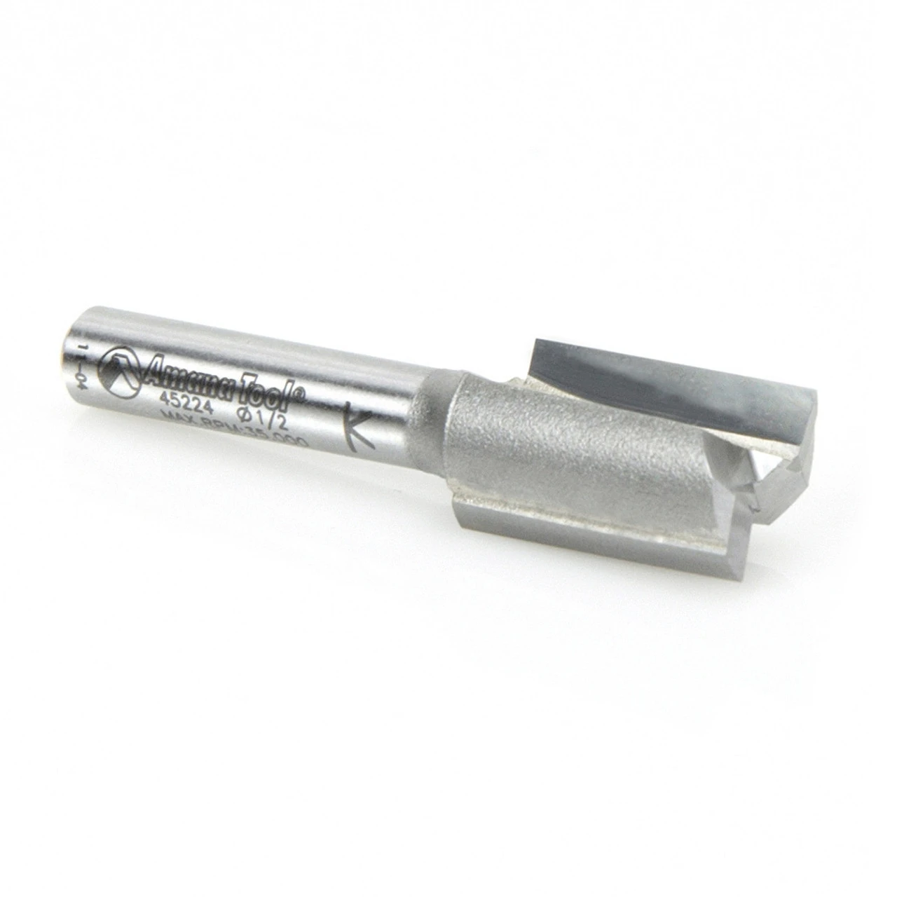 Amana Tool 45224 Carbide Tipped Straight Plunge High Production 1/2 D X 3/4 CH X 1/4 SHK X 1-3/4 Inch Long Router Bit 5 Amana Tool 45224 Carbide Tipped Straight Plunge High Production 1/2 D X 3/4 CH X 1/4 SHK X 1-3/4 Inch Long Router Bit - Image 3