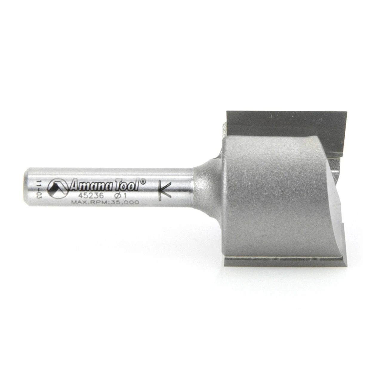 Amana Tool 45236 Carbide Tipped Straight Plunge High Production 1 D X 3/4 CH X 1/4 SHK X 2 Inch Long Router Bit 4 Amana Tool 45236 Carbide Tipped Straight Plunge High Production 1 D X 3/4 CH X 1/4 SHK X 2 Inch Long Router Bit - Image 2