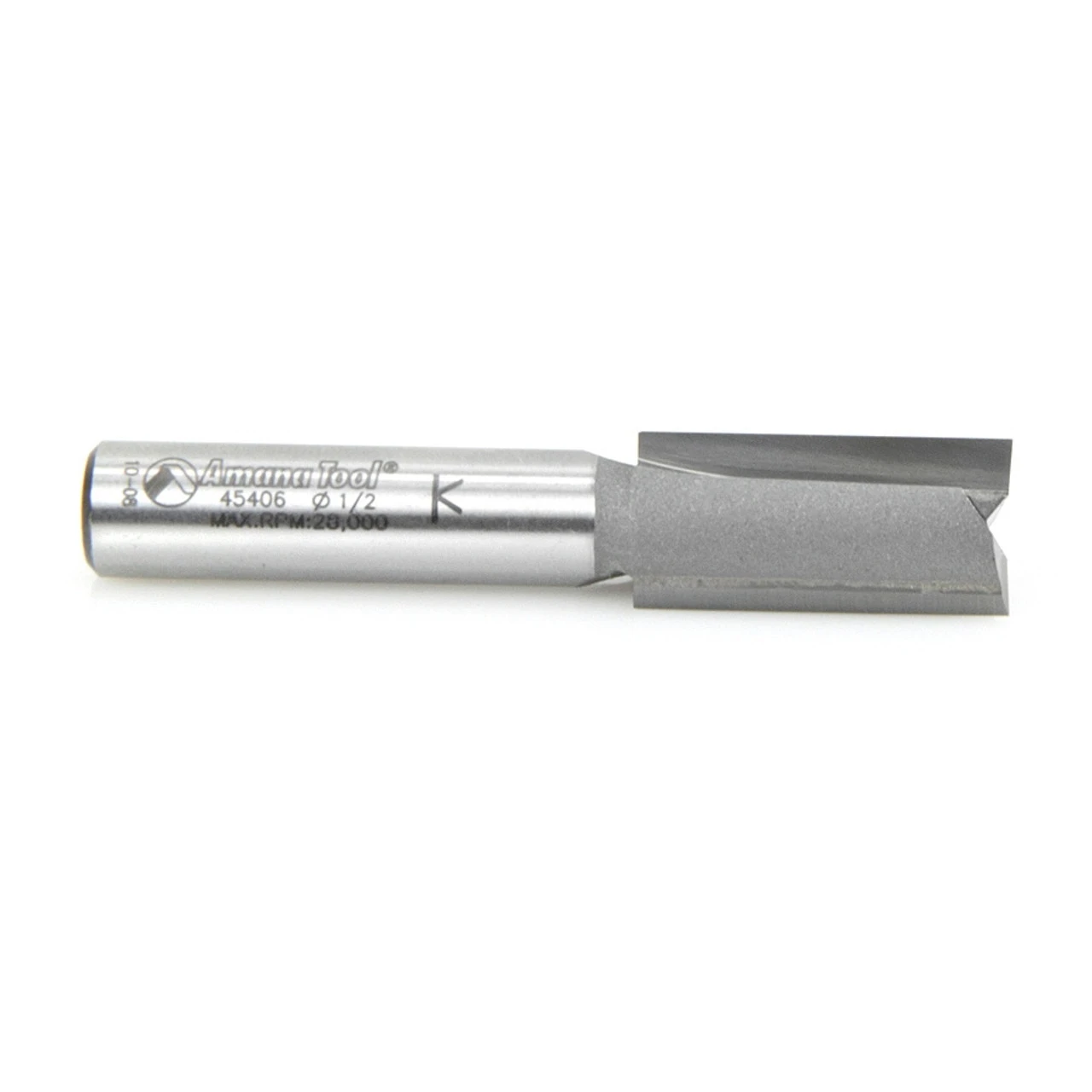 Amana Tool 45406 Carbide Tipped Straight Plunge High Production 1/2 D X 1 Inch CH X 3/8 SHK Router Bit 4 Amana Tool 45406 Carbide Tipped Straight Plunge High Production 1/2 D X 1 Inch CH X 3/8 SHK Router Bit - Image 2