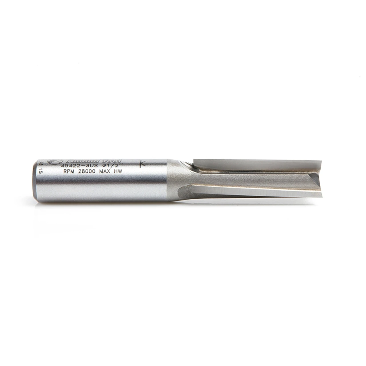 Amana Tool 45422-3US Carbide Tipped High Production 3 Deg Up-Shear Straight Plunge 1/2 D X 1-1/2 Inch CH X 1/2 SHK Router Bit 4 Amana Tool 45422-3US Carbide Tipped High Production 3 Deg Up-Shear Straight Plunge 1/2 D X 1-1/2 Inch CH X 1/2 SHK Router Bit - Image 2