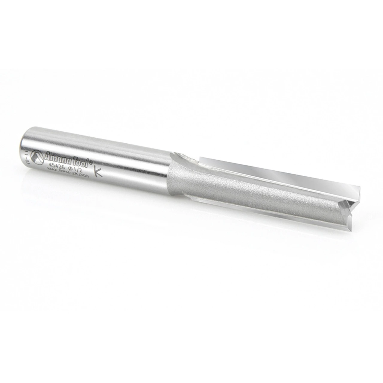 Amana Tool 45426 Carbide Tipped Straight Plunge High Production 1/2 D X 2 CH X 1/2 SHK X 4-1/4 Inch Long Router Bit 5 Amana Tool 45426 Carbide Tipped Straight Plunge High Production 1/2 D X 2 CH X 1/2 SHK X 4-1/4 Inch Long Router Bit - Image 3
