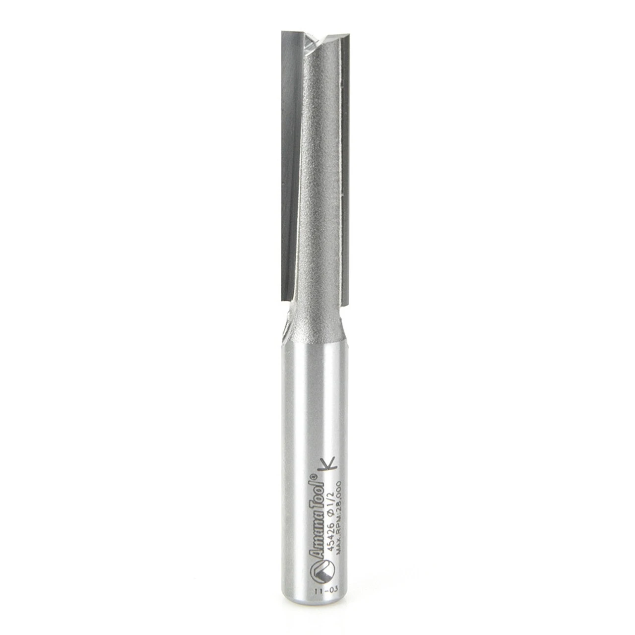 Amana Tool 45426 Carbide Tipped Straight Plunge High Production 1/2 D X 2 CH X 1/2 SHK X 4-1/4 Inch Long Router Bit 6 Amana Tool 45426 Carbide Tipped Straight Plunge High Production 1/2 D X 2 CH X 1/2 SHK X 4-1/4 Inch Long Router Bit - Image 4