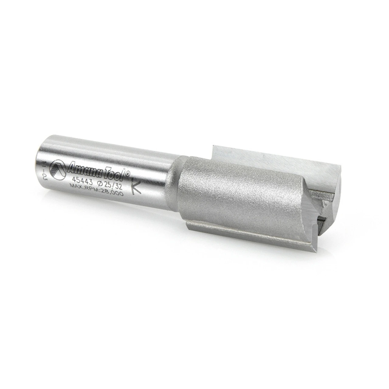 Amana Tool 45443 Carbide Tipped Straight Plunge High Production 25/32 D X 1-1/4 CH X 1/2 SHK X 2-7/8 Inch Long Router Bit 5 Amana Tool 45443 Carbide Tipped Straight Plunge High Production 25/32 D X 1-1/4 CH X 1/2 SHK X 2-7/8 Inch Long Router Bit - Image 3