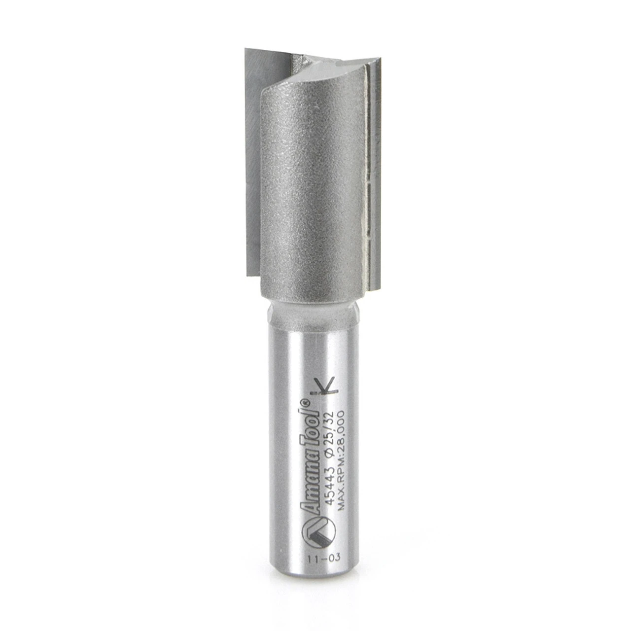 Amana Tool 45443 Carbide Tipped Straight Plunge High Production 25/32 D X 1-1/4 CH X 1/2 SHK X 2-7/8 Inch Long Router Bit 6 Amana Tool 45443 Carbide Tipped Straight Plunge High Production 25/32 D X 1-1/4 CH X 1/2 SHK X 2-7/8 Inch Long Router Bit - Image 4