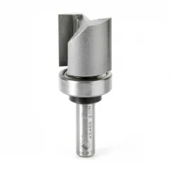 Amana Tool 45466 Carbide Tipped Flush Trim Plunge Template 1 Inch D X 1 Inch CH X 3/8 SHK W/ Upper Ball Bearing Router Bit