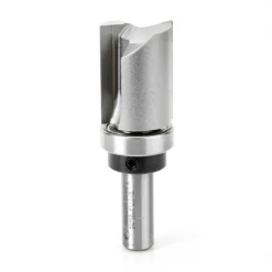 Amana Tool 45468 Carbide Tipped Flush Trim Plunge Template 1-1/8 D X 1-1/2 CH X 1/2 Inch SHK W/ Upper Ball Bearing Router Bit
