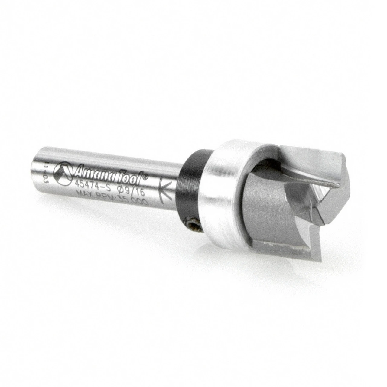 Amana Tool 45474-S Carbide Tipped Dado Clean Out 9/16 D X 1/4 CH X 1/4 Inch SHK W/ Upper Ball Bearing Router Bit 8 Amana Tool 45474-S Carbide Tipped Dado Clean Out 9/16 D X 1/4 CH X 1/4 Inch SHK W/ Upper Ball Bearing Router Bit - Image 6
