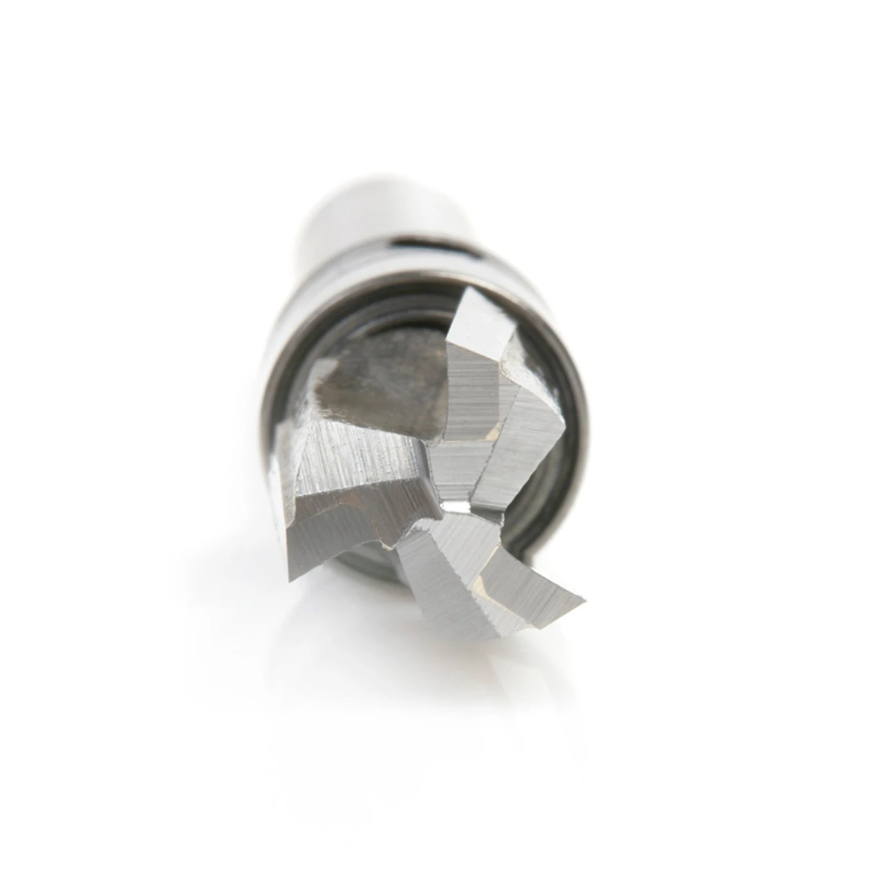 Amana Tool 45475-3US Carbide Tipped Flush Trim Plunge Template Up-Shear Angle 3/8 D X 1/2 CH X 1/4 Inch SHK W Upper Ball Bearing 3 Flute Router Bit 7 Amana Tool 45475-3US Carbide Tipped Flush Trim Plunge Template Up-Shear Angle 3/8 D X 1/2 CH X 1/4 Inch SHK W Upper Ball Bearing 3 Flute Router Bit - Image 5