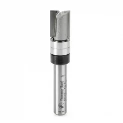 Amana Tool 45475 Carbide Tipped Flush Trim Plunge Template 3/8 D X 1/2 CH X 1/4 Inch SHK W/ 2 Upper Ball Bearings Router Bit
