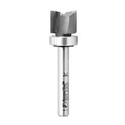 Amana Tool 45476 Carbide Tipped Flush Trim Plunge Template .615 D X 1/2 CH X 1/4 Inch SHK W/ Upper Ball Bearing Router Bit