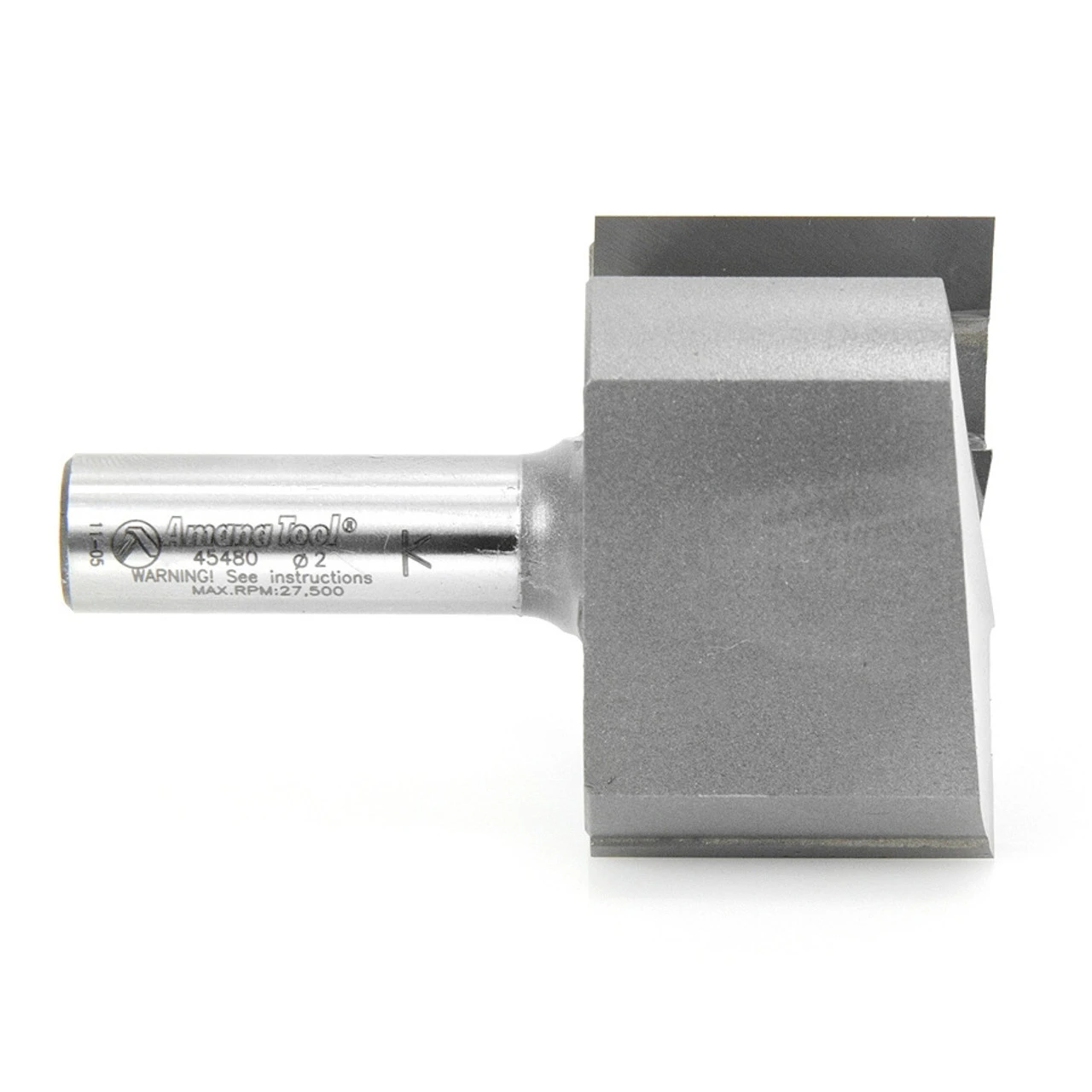 Amana Tool 45480 Carbide Tipped Straight Plunge High Production 2 D X 1-1/4 CH X 1/2 SHK X 2-7/8 Inch Long Router Bit 7 Amana Tool 45480 Carbide Tipped Straight Plunge High Production 2 D X 1-1/4 CH X 1/2 SHK X 2-7/8 Inch Long Router Bit - Image 5