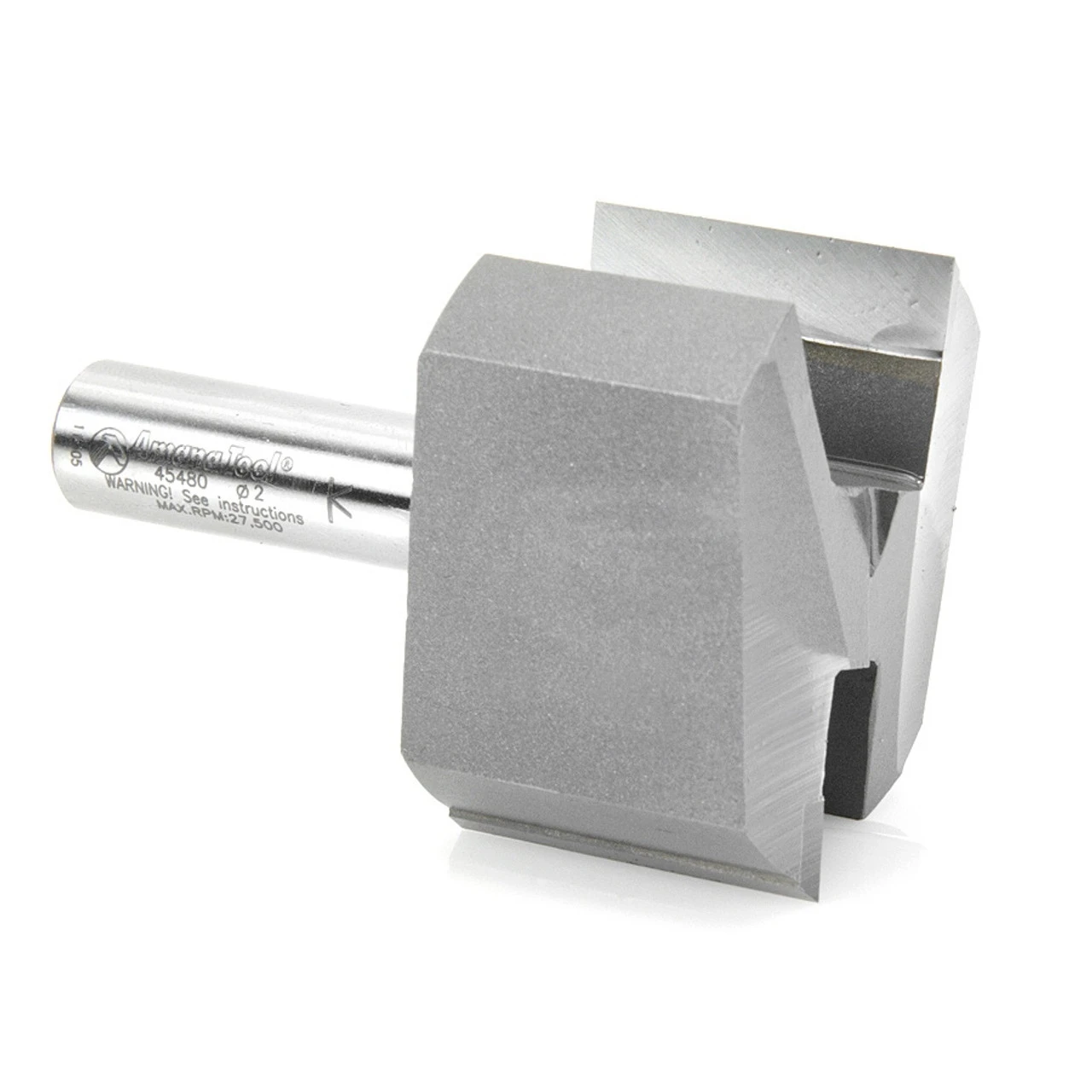 Amana Tool 45480 Carbide Tipped Straight Plunge High Production 2 D X 1-1/4 CH X 1/2 SHK X 2-7/8 Inch Long Router Bit 8 Amana Tool 45480 Carbide Tipped Straight Plunge High Production 2 D X 1-1/4 CH X 1/2 SHK X 2-7/8 Inch Long Router Bit - Image 6