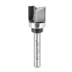Amana Tool 45482 Carbide Tipped Flush Trim Plunge Template 5/8 D X 1/2 CH X 1/4 Inch SHK W/ Upper Ball Bearing Router Bit