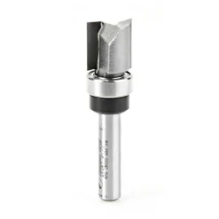 Amana Tool 45487 Carbide Tipped Flush Trim Plunge Template 1/2 D X 1/2 CH X 1/4 Inch SHK W/ Upper Ball Bearing Router Bit