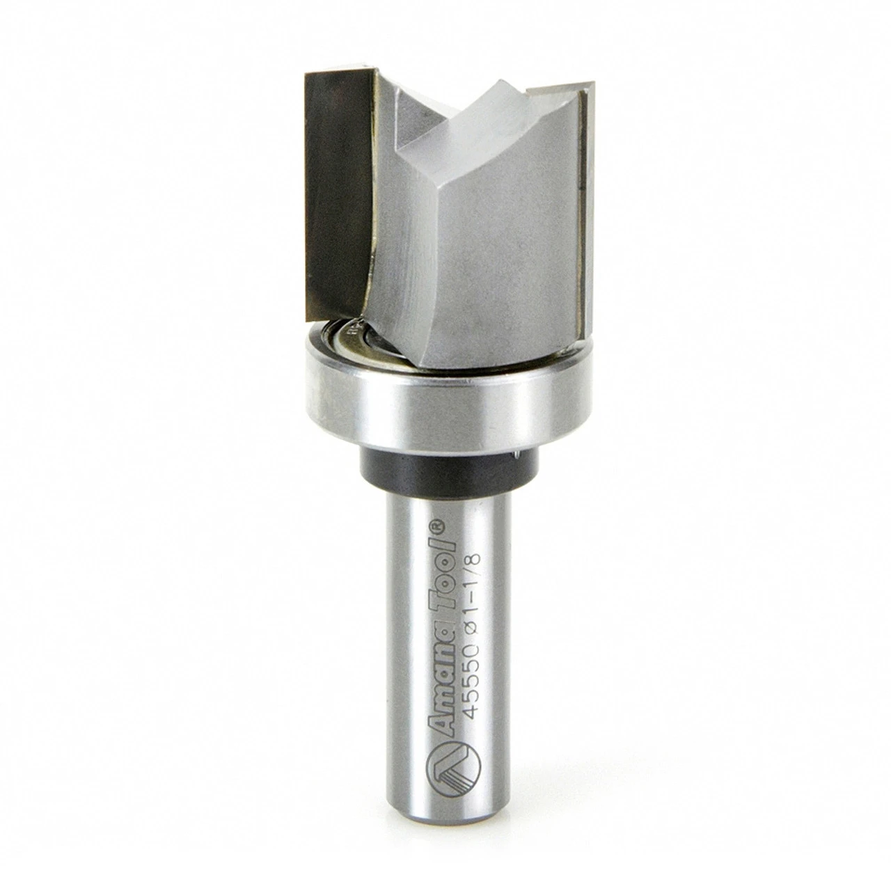 Amana Tool 45550 Carbide Tipped Flush Trim Plunge Template 1-1/8 D X 1 Inch CH X 1/2 SHK W/ Upper Ball Bearing Router Bit 6 Amana Tool 45550 Carbide Tipped Flush Trim Plunge Template 1-1/8 D X 1 Inch CH X 1/2 SHK W/ Upper Ball Bearing Router Bit - Image 4