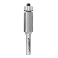 Amana Tool 47104 Carbide Tipped Flush Trim 1/2 D X 1 CH X 1/4 SHK X 2-5/8 Inch Long Router Bit W/ Lower Ball Bearing