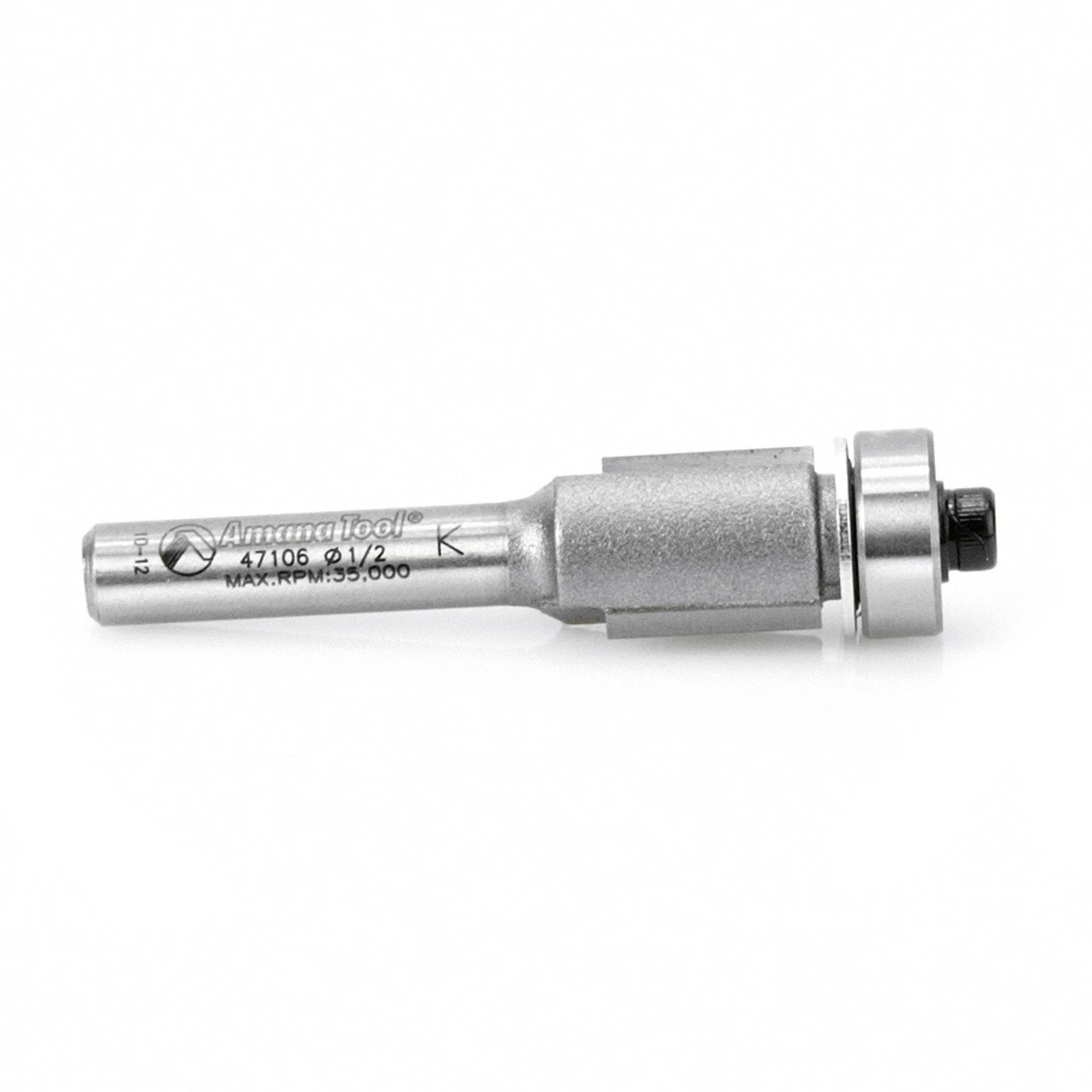 Amana Tool 47106 Carbide Tipped Flush Trim 1/2 D X 1/2 CH X 1/4 SHK X 2-1/4 Inch Long Router Bit W/ Lower Ball Bearing 7 Amana Tool 47106 Carbide Tipped Flush Trim 1/2 D X 1/2 CH X 1/4 SHK X 2-1/4 Inch Long Router Bit W/ Lower Ball Bearing - Image 5