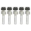 Amana Tool 47147-5, 5-Pack Laminate Trimmer With Euro TM Square Bearing 1/2 Dia X 19/64 Cut Height X 1/4 Inch Shank Carbide Tipped Router Bits -TOOLSTODAY Sales 47147 5 28425.1696348615