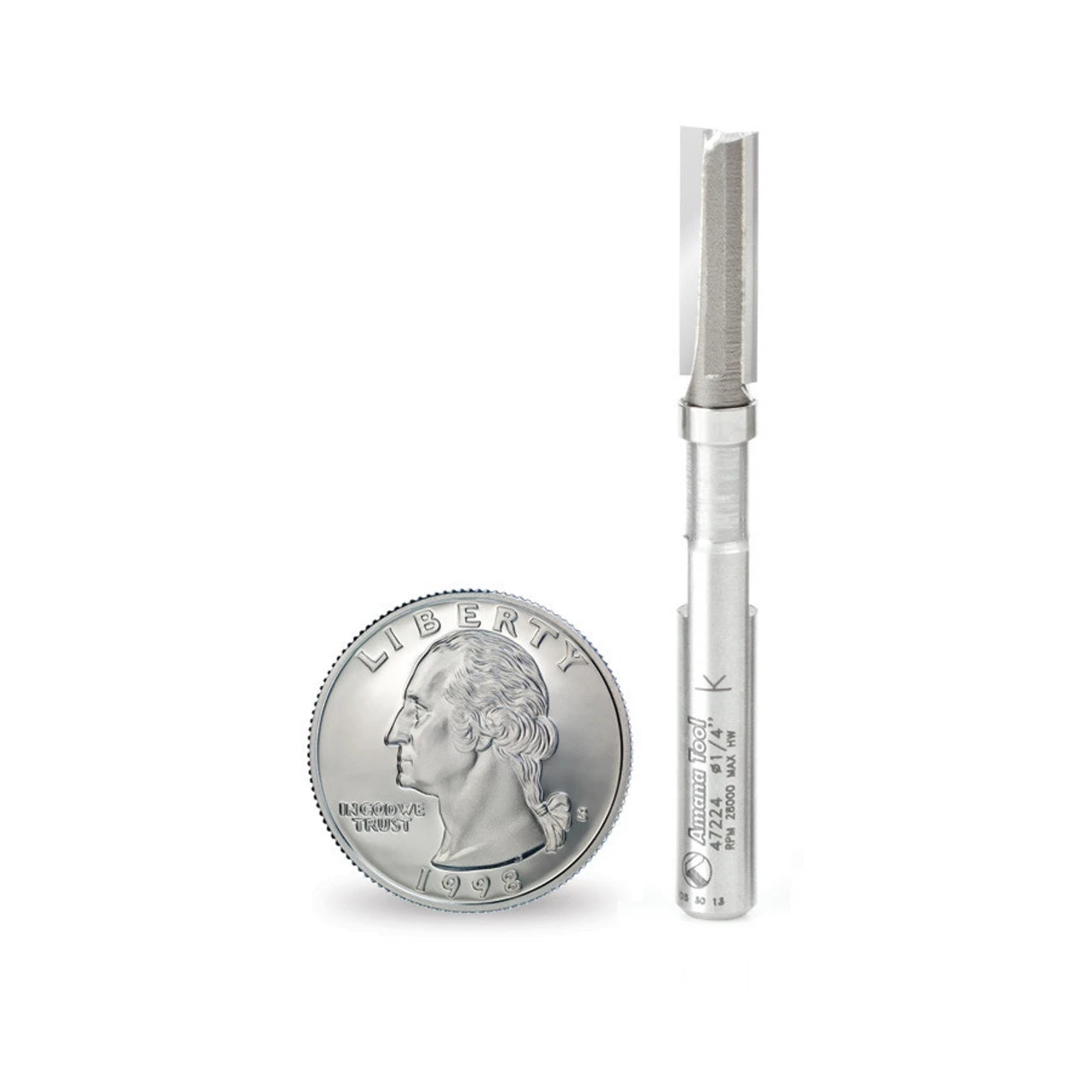 Amana Tool 47224-5, 5-Pack Miniature Flush Trim Plunge Template 1/4 D X 3/4 CH X 1/4 Inch SHK Carbide Tipped Router Bits With Mini 1/4 D Upper Ball Bearing 4 Amana Tool 47224-5, 5-Pack Miniature Flush Trim Plunge Template 1/4 D X 3/4 CH X 1/4 Inch SHK Carbide Tipped Router Bits With Mini 1/4 D Upper Ball Bearing - Image 2