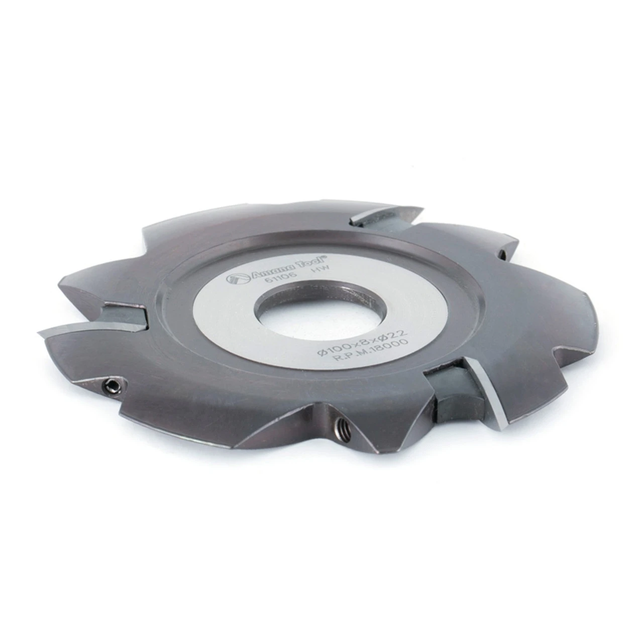 Amana Tool 61106 Insert Carbide Lamello Resin Pocket 100mm D X 8mm CH X 22mm Bore Shaper Cutter 5 Amana Tool 61106 Insert Carbide Lamello Resin Pocket 100mm D X 8mm CH X 22mm Bore Shaper Cutter - Image 3